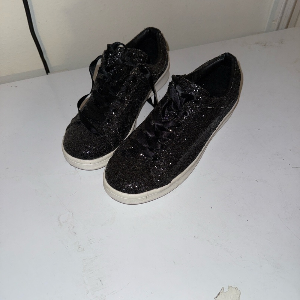 Rampage Black Sparkle Women's Sneakers - Picture 2 of 4